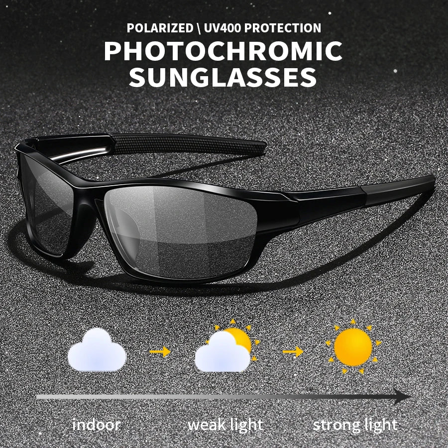Gafas de Sol Deportivas Fotocromáticas Polarizadas – Unisex UV400 para Ciclismo, Pesca y Conducción