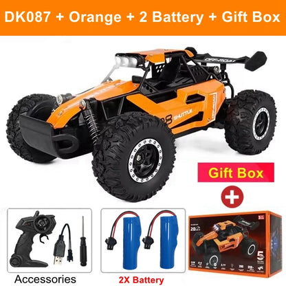 Coche RC Drift 1:16 Todoterreno – Control Remoto 2.4G Alta Velocidad con Luces LED Juguete para Niños