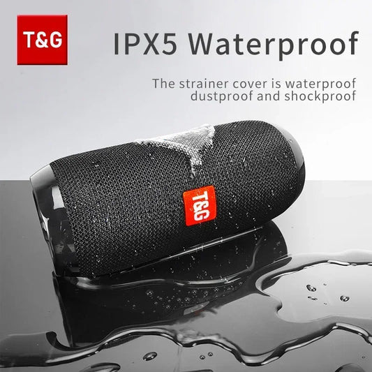 T&G TG117 Altavoz Bluetooth Portátil – Parlante Inalámbrico IPX5, Batería 10H, Manos Libres, FM, USB, TF Card