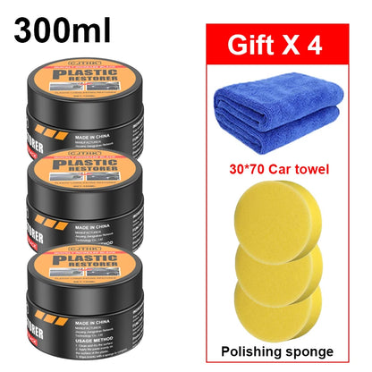 Renovador de Plásticos y Cuero | Back to Black | Cera de Renovación Interior y Exterior | Pulimento y Protector Automotriz