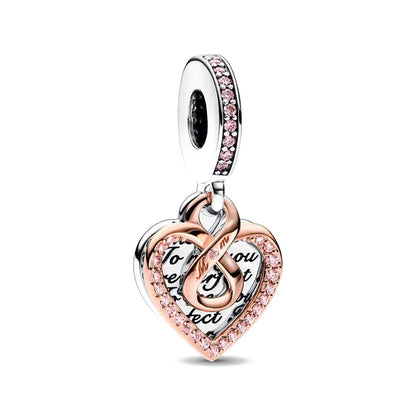 Charm Familia en Plata 925 – Abalorio Sparkling para Pulsera Original Mujer