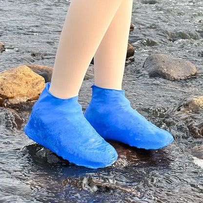 Cubrezapatos de Látex Impermeables | Fundas Reutilizables Antideslizantes para Lluvia y Nieve | 1 Par