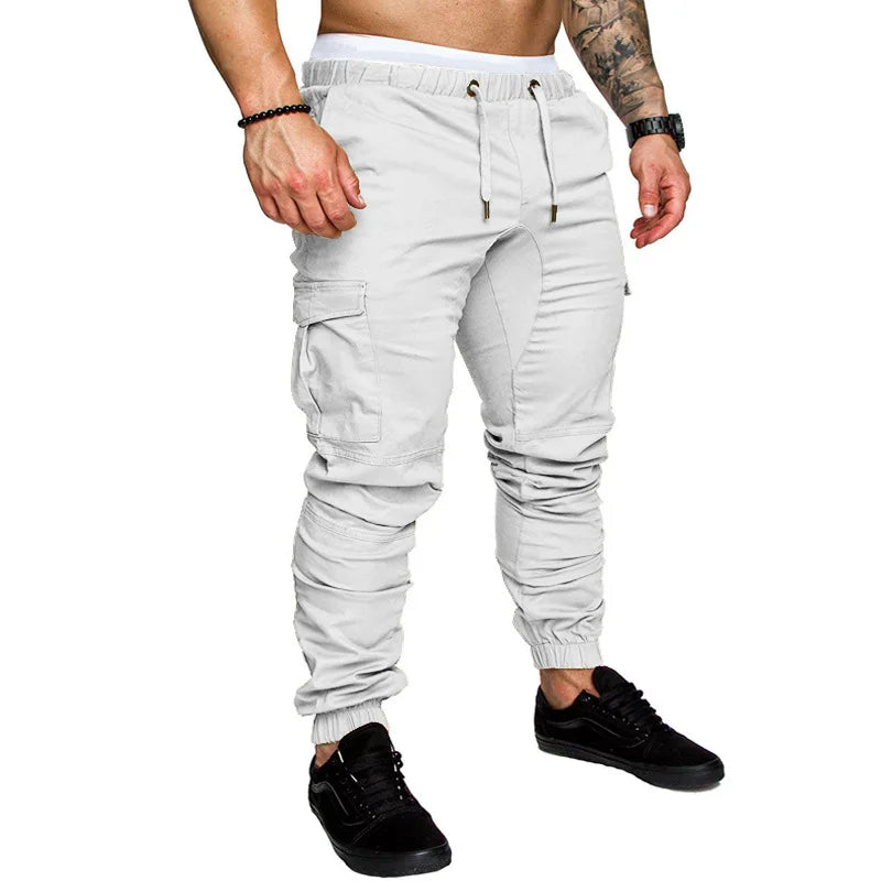 Pantalones Jogger de Moda para Hombre – Streetwear 2025, Cargo, Multi-Bolsillos, Casual, Fitness y Gym