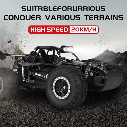 Coche RC Drift 1:16 Todoterreno – Control Remoto 2.4G Alta Velocidad con Luces LED Juguete para Niños