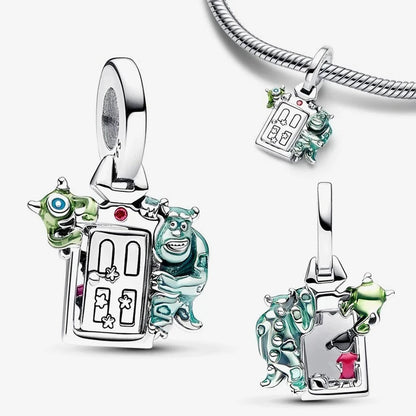 Collar, Aretes y Charm Disney Stitch | Compatible Pandora Pulsera Mujer DIY