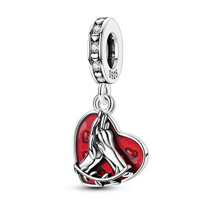 Charm de Plata S925 Hamster, Terrier y Princesa – Abalorios Brillantes para Pulseras Originales 3mm