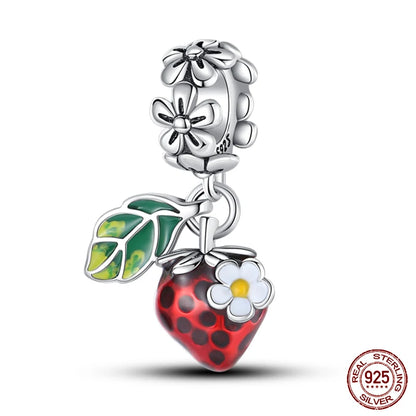 925 Sterling Silver Chameleon Luminous Firefly Butterfly Charms Beads Fit Qikaola 925 Original Bracelets Fine DIY Jewelry Making