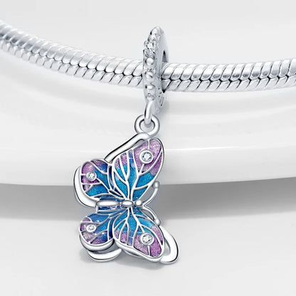 Charm Mariposa Plata 925 | Serie Compatibles Pandora Pulseras 3mm