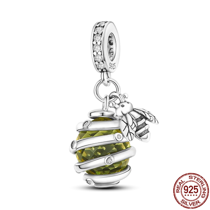 Charm Buho Serie Bee en Plata 925 – Abalorio DIY para Pulseras Originales Mujer