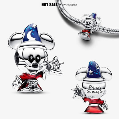 Collar, Aretes y Charm Disney Stitch | Compatible Pandora Pulsera Mujer DIY