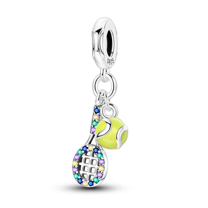 Charm de Plata S925 Hamster, Terrier y Princesa – Abalorios Brillantes para Pulseras Originales 3mm