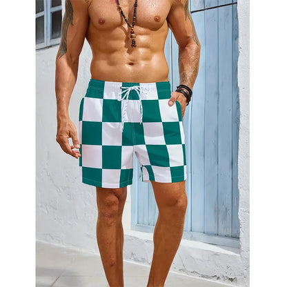 Bañador Hombre Rayas 3D | Shorts Playa Casual Verano Secado Rápido – Swimwear Surf y Natación