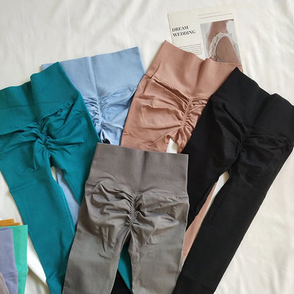 Leggings Deportivos de Cintura Alta sin Costuras | Pantalón Yoga Fitness Quick Dry con Efecto Push Up