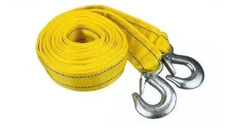 Cable de Remolque para Coche 3M/4M – Cuerda de Remolque Resistente 4/5 Toneladas con Ganchos de Acero, Accesorio de Emergencia y Recuperación en Carretera