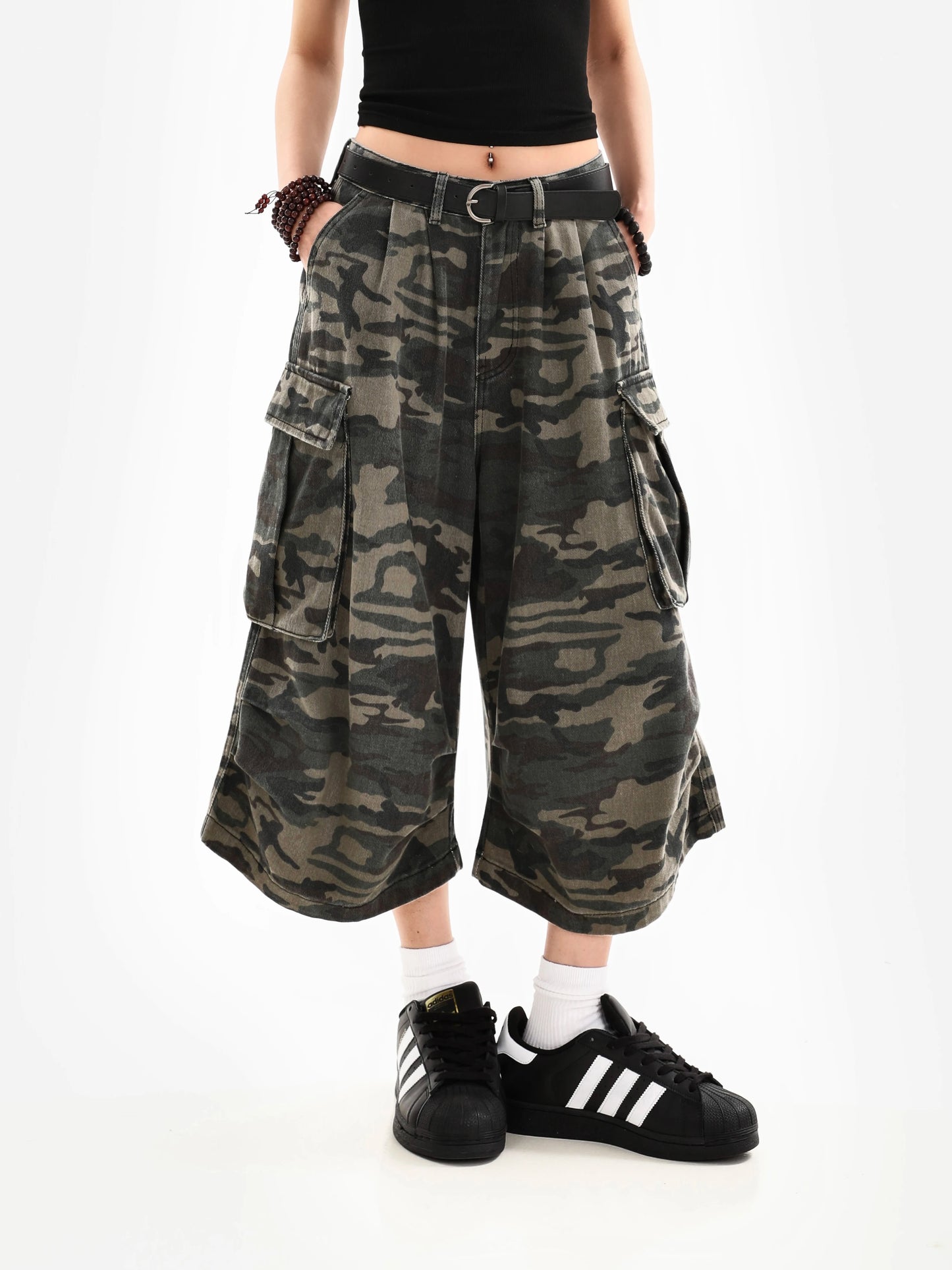Pantalones Cargo Camuflados Unisex | Bermudas Capri Mujer Verano Estilo Streetwear