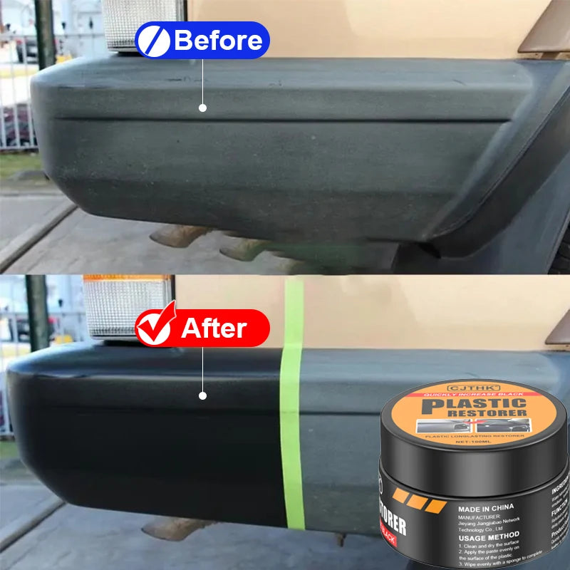 Renovador de Plásticos y Cuero | Back to Black | Cera de Renovación Interior y Exterior | Pulimento y Protector Automotriz