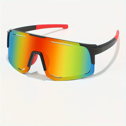 Gafas Deportivas Wrap Around | Unisex One Piece Oversized UV400 para Ciclismo, Pesca y Esquí