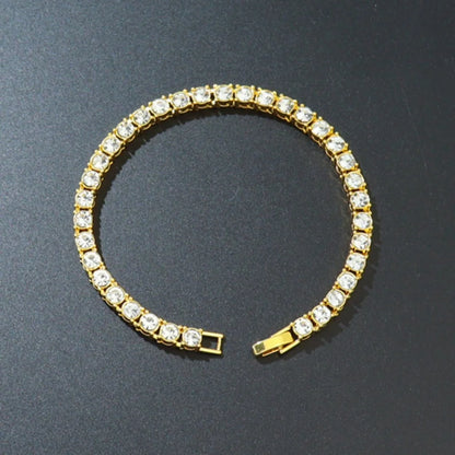 Luxury 4mm Round Silver Color on Hand Bracelet Bangle for Women Anniversary Gift Jewelry Bulk Sell Free Shipping Items S5650