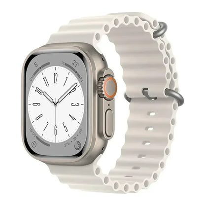 Silicone Ocean band for Apple Watch straps 45mm 46mm 40mm Ultra 2 49mm 44mm 41mm 38-42mm sport bracelet series 10 9 8 7 6 5 4 SE