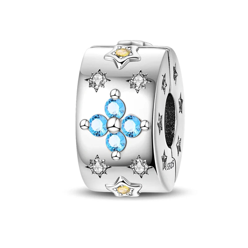 Charm de Plata 925 Araña, Mariposa y Zirconia – Abalorios Brillantes para Pulseras Originales 3mm