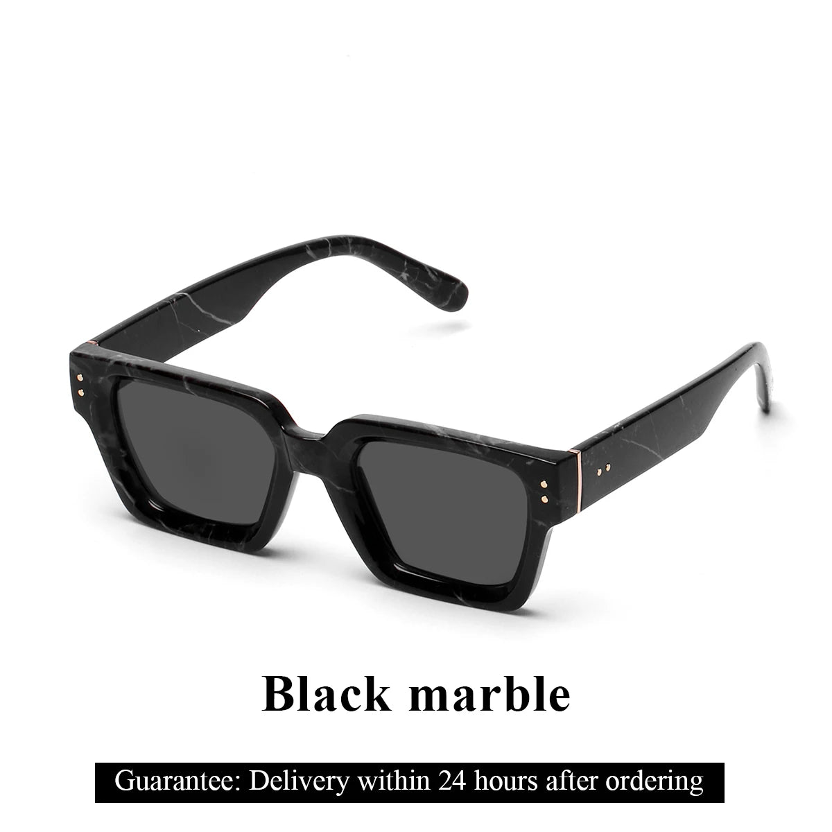 Gafas de Sol Retro Negras Millionaire | Lujo Cuadradas Unisex Hombre & Mujer 2025