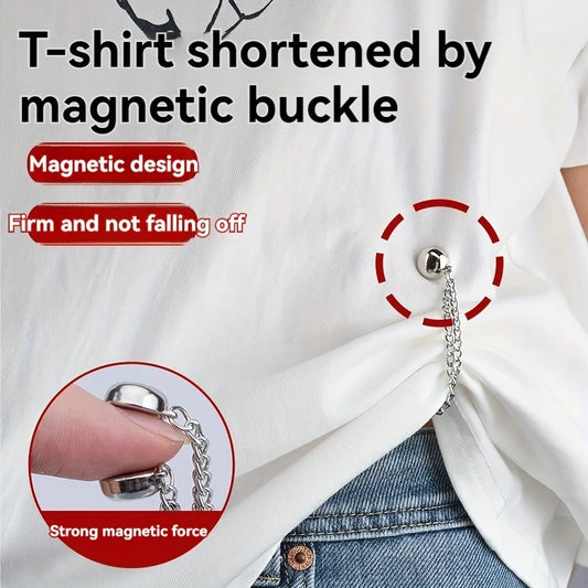 Clip Magnético Decorativo con Cadena – Sujetador Multifuncional para Bufanda, Chal y Ropa con Estilo