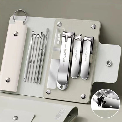 Set de Manicure y Pedicure Portátil 6-18 Piezas Ouriner | Kit de Cuidado Personal con Tijeras de Cejas y Cortauñas