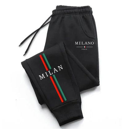 Pantalones Jogger Milan City 2025 – Alta Calidad, Hombre, Otoño Invierno, Casual, Deportivo, Running Outdoor