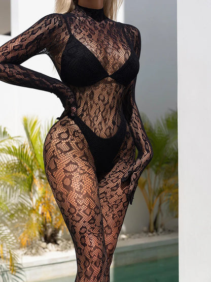 Bodysuit Sexy Mujer Simplejewel | Lencería de Red Transparente Body Jumpsuit Noche