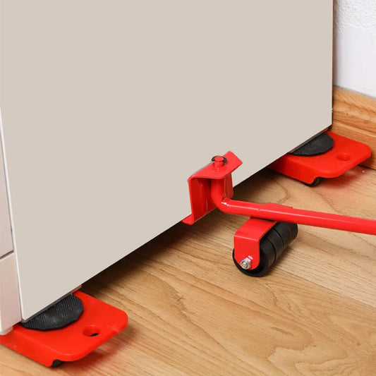 Juego de Rodillos para Mover Muebles – Transportador, Elevador y Herramienta de Mano para Objetos Pesados