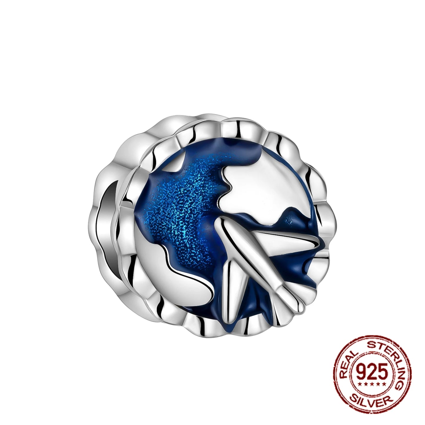 Charm avión y luciérnaga en plata 925 – Amor y viaje, compatible Pandora, pulsera y collar DIY mujer