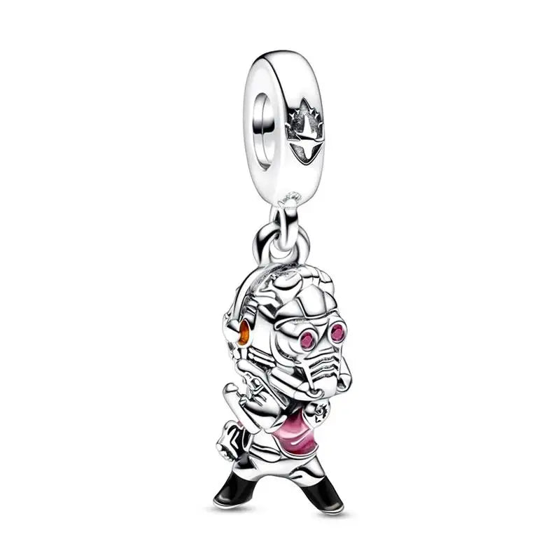 Charm Capitán América plata 925 – Abalorio de superhéroe para pulsera tipo Pandora