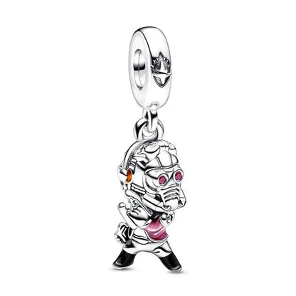 Charm Capitán América plata 925 – Abalorio de superhéroe para pulsera tipo Pandora