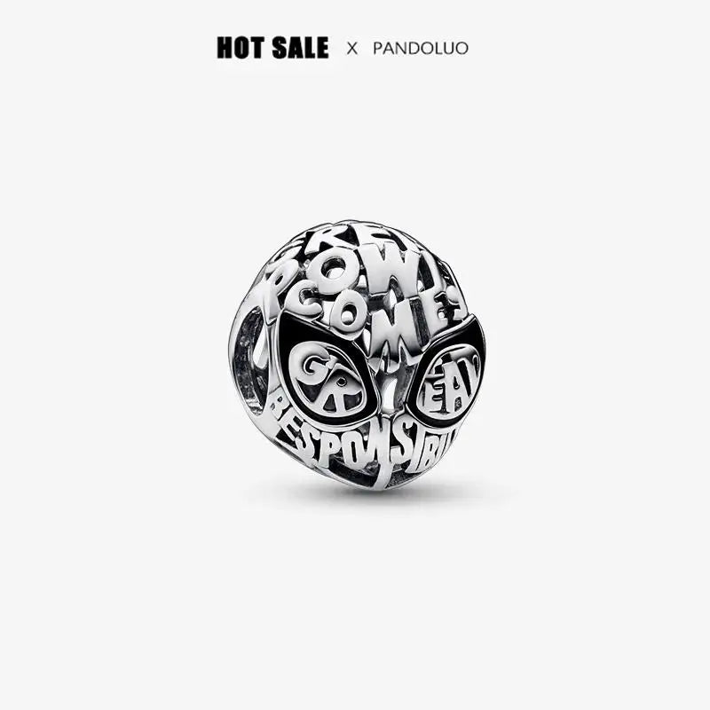 Charm Capitán América plata 925 – Abalorio de superhéroe para pulsera tipo Pandora
