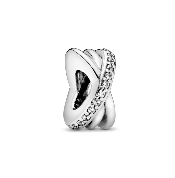 Charm Plata 925 Árbol de la Familia, Pluma, Copo de Nieve y Niño | Dijes Colgantes Compatibles con Pulseras Pandora