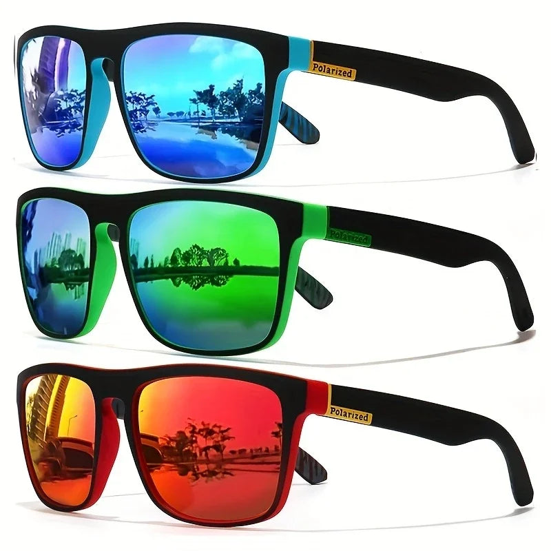 Gafas de Sol Polarizadas Cuadradas Unisex | Estilo Vintage Lujo UV400 para Conducir y Pescar