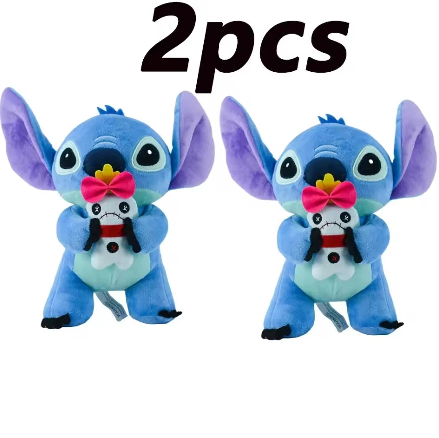 Peluche Stitch Disney 4/8 Pulgadas – Muñeco de Peluche Azul/Rosa | Juguete Anime Lilo & Stitch Regalo para Niños