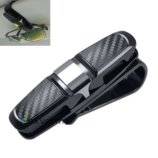 Soporte de Gafas para Coche | Clip de Visera Portátil para Gafas y Tarjetas ABS