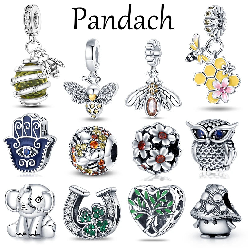 Charm Buho Serie Bee en Plata 925 – Abalorio DIY para Pulseras Originales Mujer
