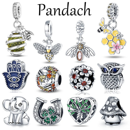 Charm Buho Serie Bee en Plata 925 – Abalorio DIY para Pulseras Originales Mujer