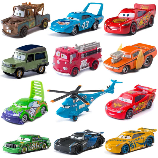 Coche de Juguete Disney Pixar Cars 3 Lightning McQueen & Mater 1:55 – Colección de Vehículos de Metal Diecast
