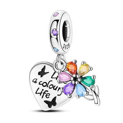 Charm de Plata S925 Hamster, Terrier y Princesa – Abalorios Brillantes para Pulseras Originales 3mm