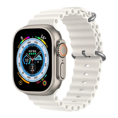 Correa Ocean de silicona para Apple Watch – Compatible Ultra 2, Series 10-5 (38mm-49mm)