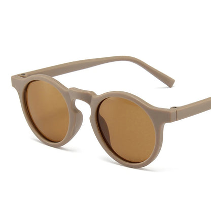 Gafas de Sol Vintage Redondas para Niños | Protección UV400 Acrílico Frosted