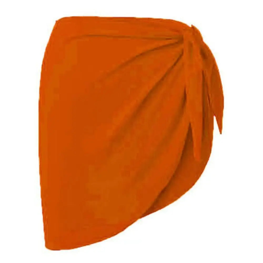 Falda Playera Mujer 2025 | Sarong Corto Chiffon Cubrebikini Verano