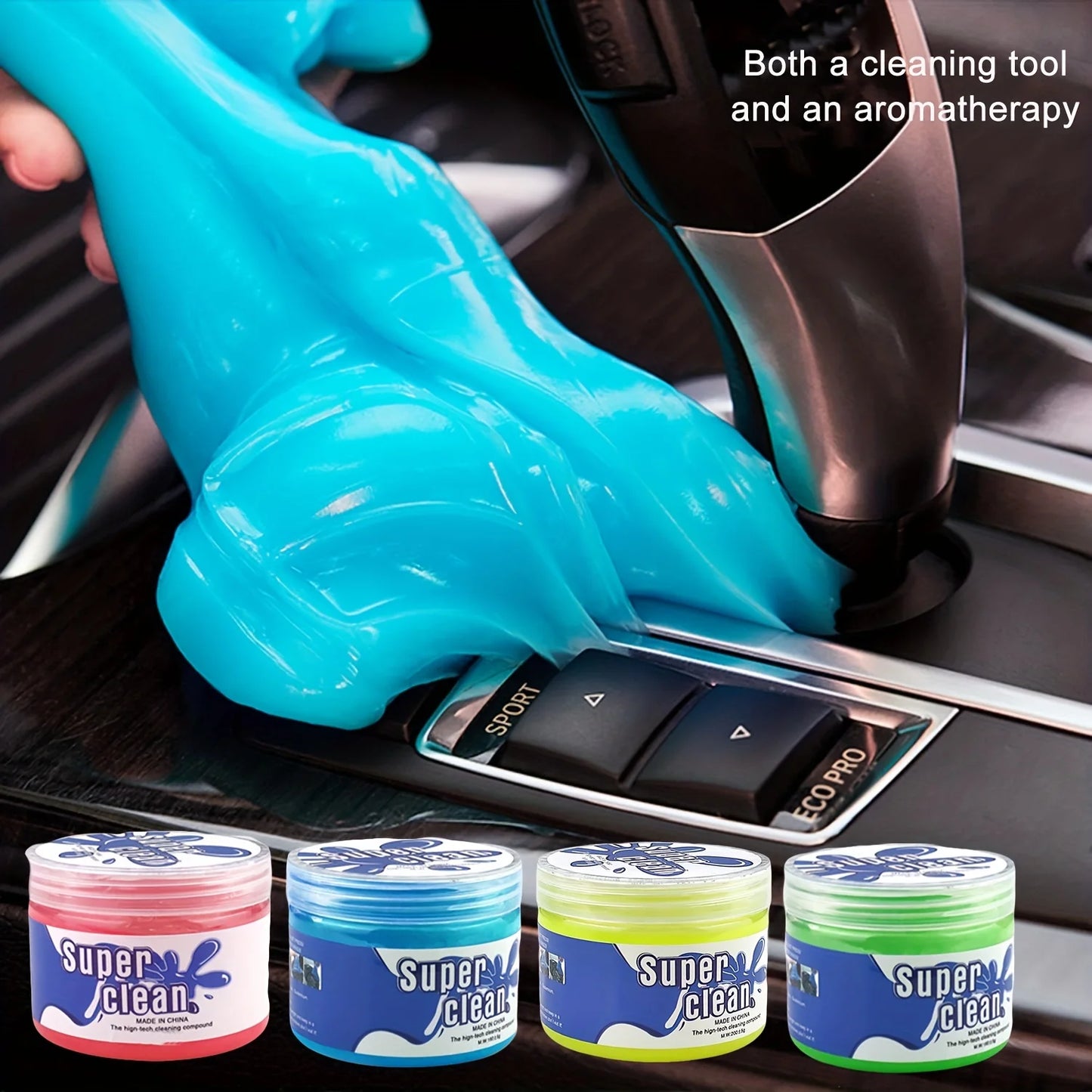 Limpiador Multiusos para Auto – Gel Magnético para Polvo, Teclados y Salidas de Aire