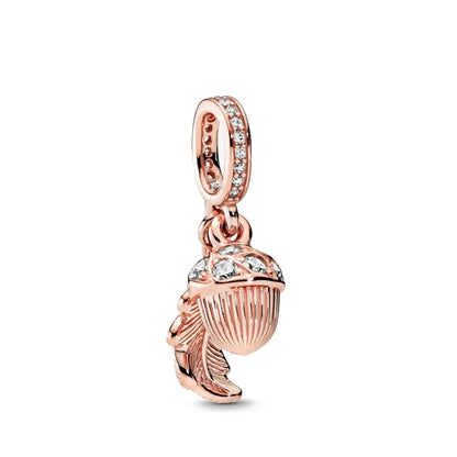 Charm Abalorios Dorados y Rosados para Pulseras Originales Mujer
