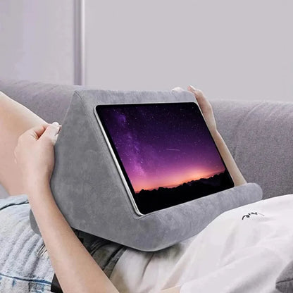 Xnyocn Soporte Cojín Multifuncional para Tablet y Libros – Almohada Ergonómica para iPad, Samsung, Huawei, Lectura en Cama y Sofá