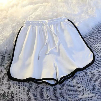 Shorts Oversize Mujer Verano | Rayas Blancas y Negras Tiro Alto Ancho S-3XL