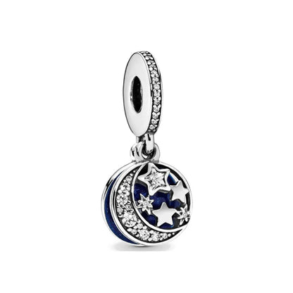 Charm Serie Océano en Plata 925 – Abalorios Tortuga, Cangrejo y Sirena para Pulsera Original Mujer